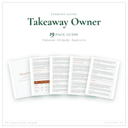 Takeaway Owner — Startup Guide, PDF guide product preview