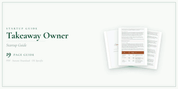 Takeaway Owner — Startup Guide, PDF guide product overview