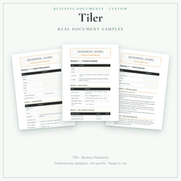 Business Documents — Custom — Sample document pages