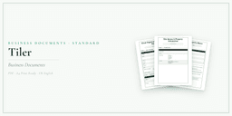 Business Documents — Standard — Product overview
