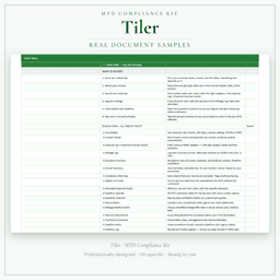 MTD Compliance Kit — Premium — Sample document pages