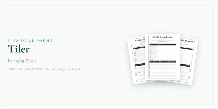 Financial Forms Bundle — Standard