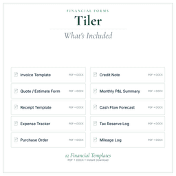 Financial Forms Bundle — Premium — What's included