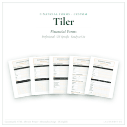 Financial Forms Bundle — Custom — Product card