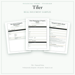 Financial Forms Bundle — Standard — Sample document pages