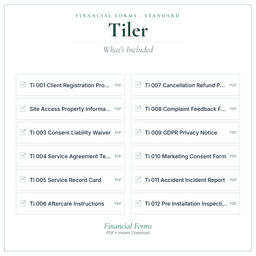 Financial Forms Bundle — Standard — What's included