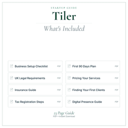 Tiler — Startup Guide, PDF guide what's included preview