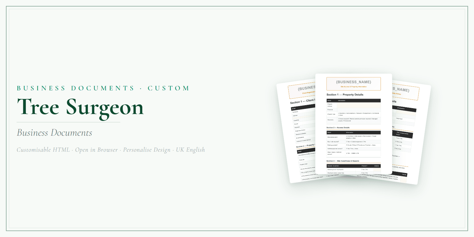 Business Documents — Custom — Product overview