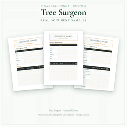 Financial Forms Bundle — Custom — Sample document pages