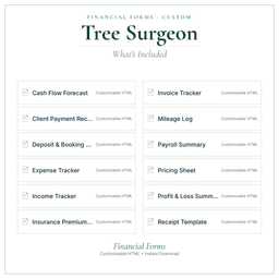 Financial Forms Bundle — Custom — What's included