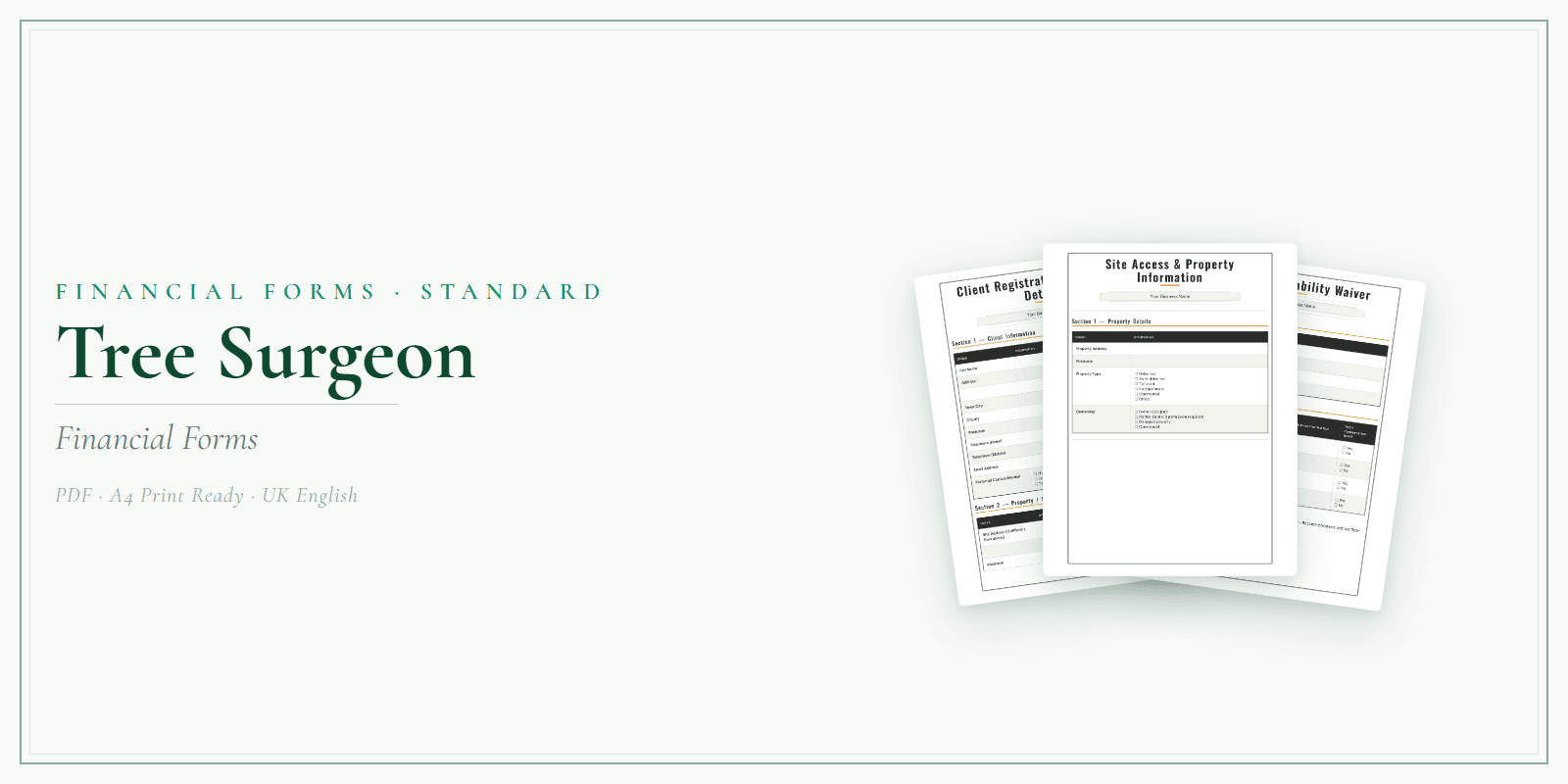 Financial Forms Bundle — Standard — Product overview