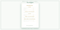 Tree Surgeon — Price List & Service Menu, PDF product overview