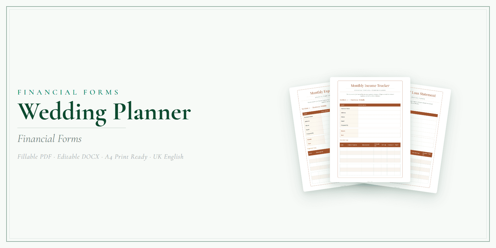 Financial Forms Bundle — Premium — Product overview