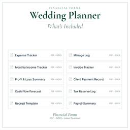 Financial Forms Bundle — Premium — What's included