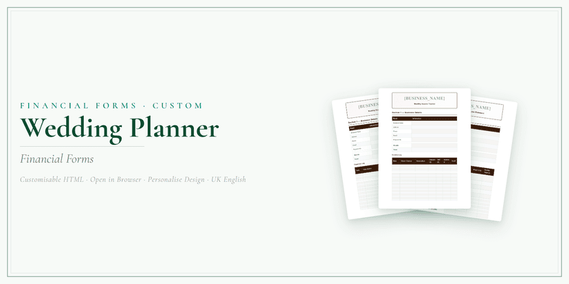 Financial Forms Bundle — Custom