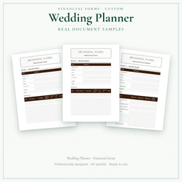 Financial Forms Bundle — Custom — Sample document pages