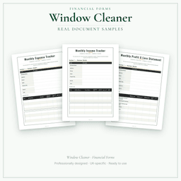 Financial Forms Bundle — Premium — Sample document pages