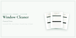 Financial Forms Bundle — Custom — Product overview