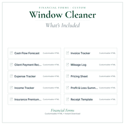 Financial Forms Bundle — Custom — What's included