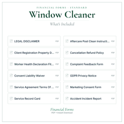 Financial Forms Bundle — Standard — What's included