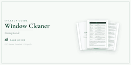 Window Cleaner — Startup Guide, PDF guide product overview