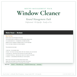 Window Cleaner — Round Management Pack, PDF product preview