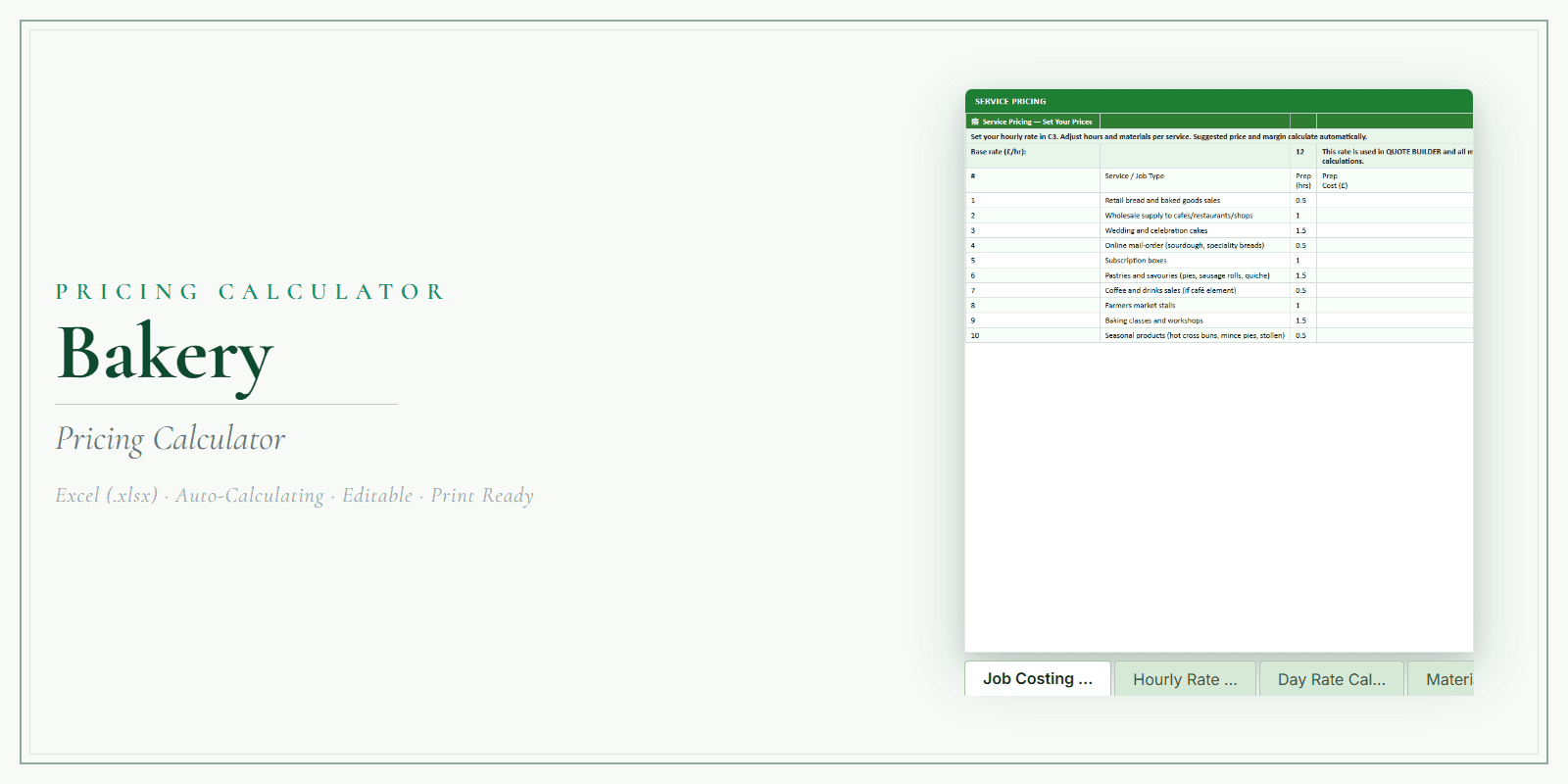 Pricing Calculator — Premium