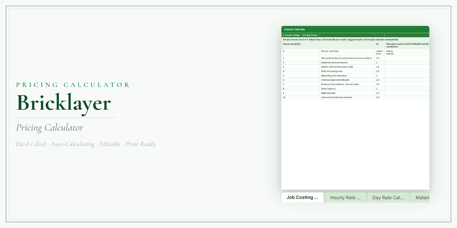 Pricing Calculator — Premium