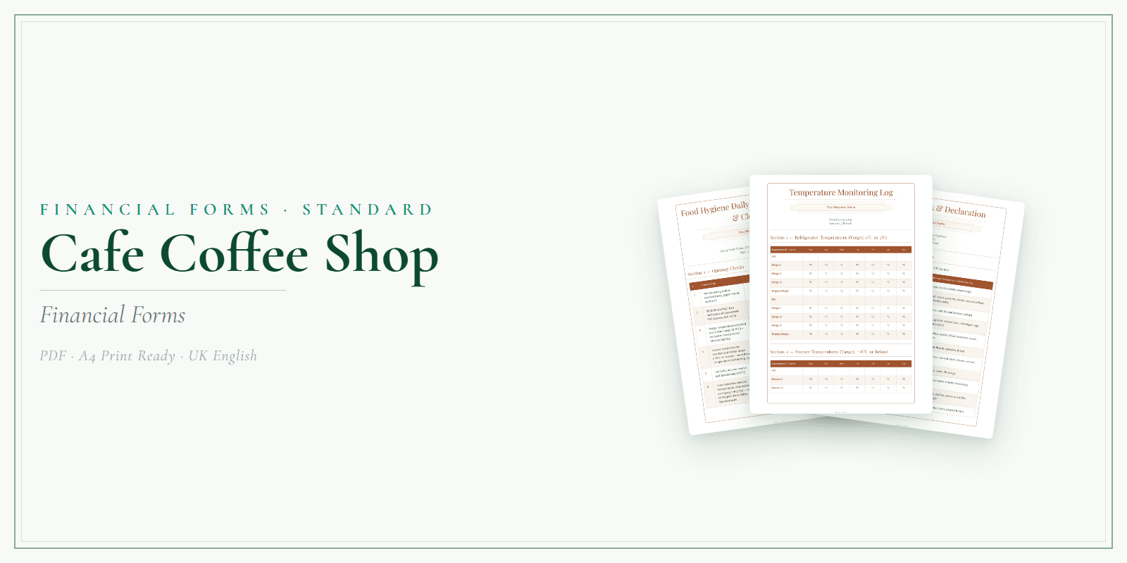 Financial Forms Bundle — Standard