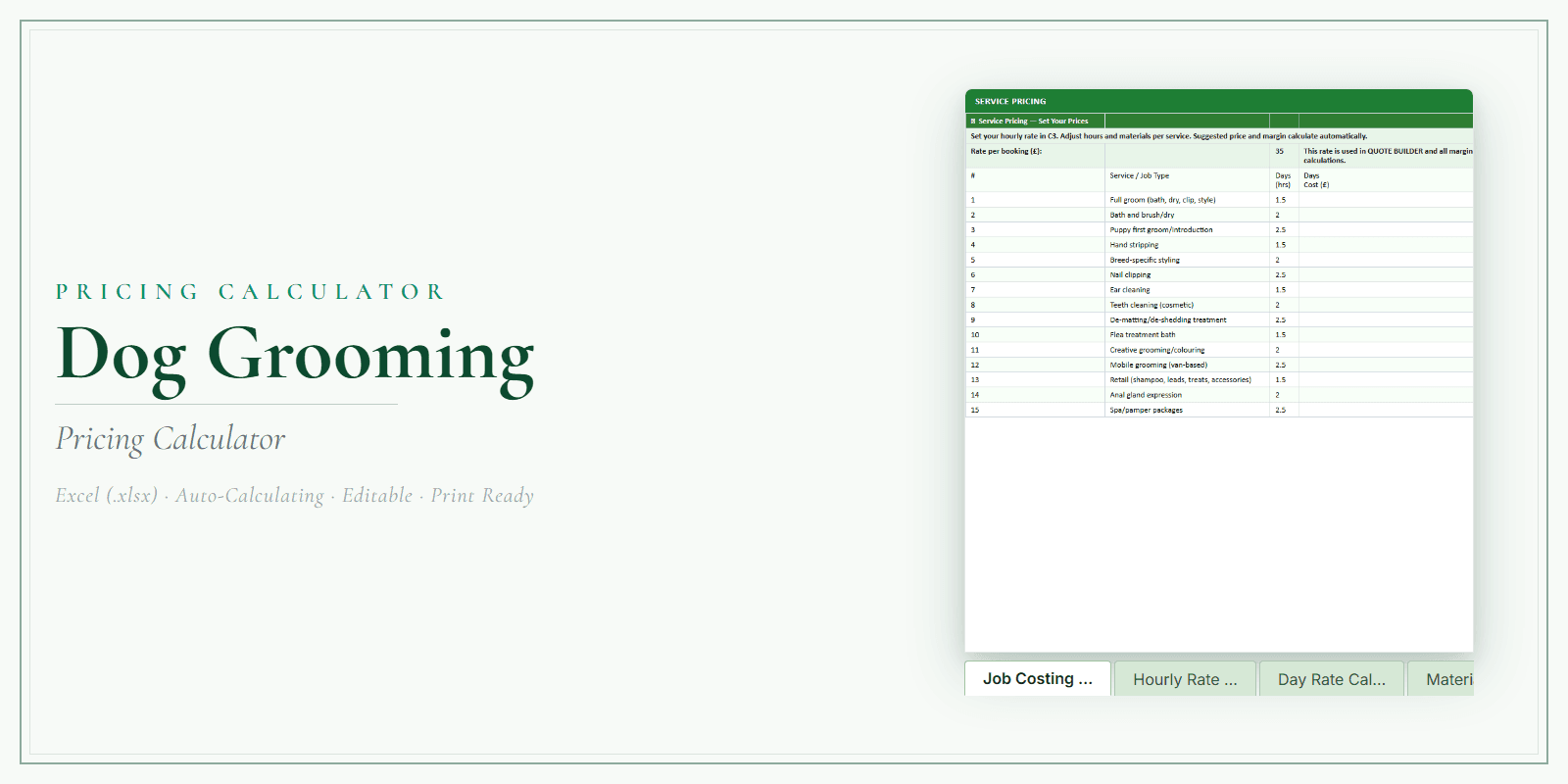 Pricing Calculator — Premium