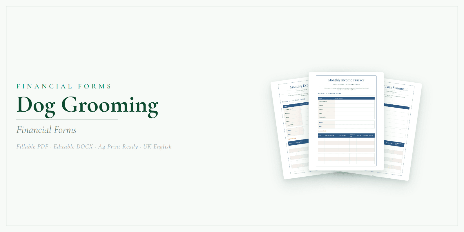 Financial Forms Bundle — Premium