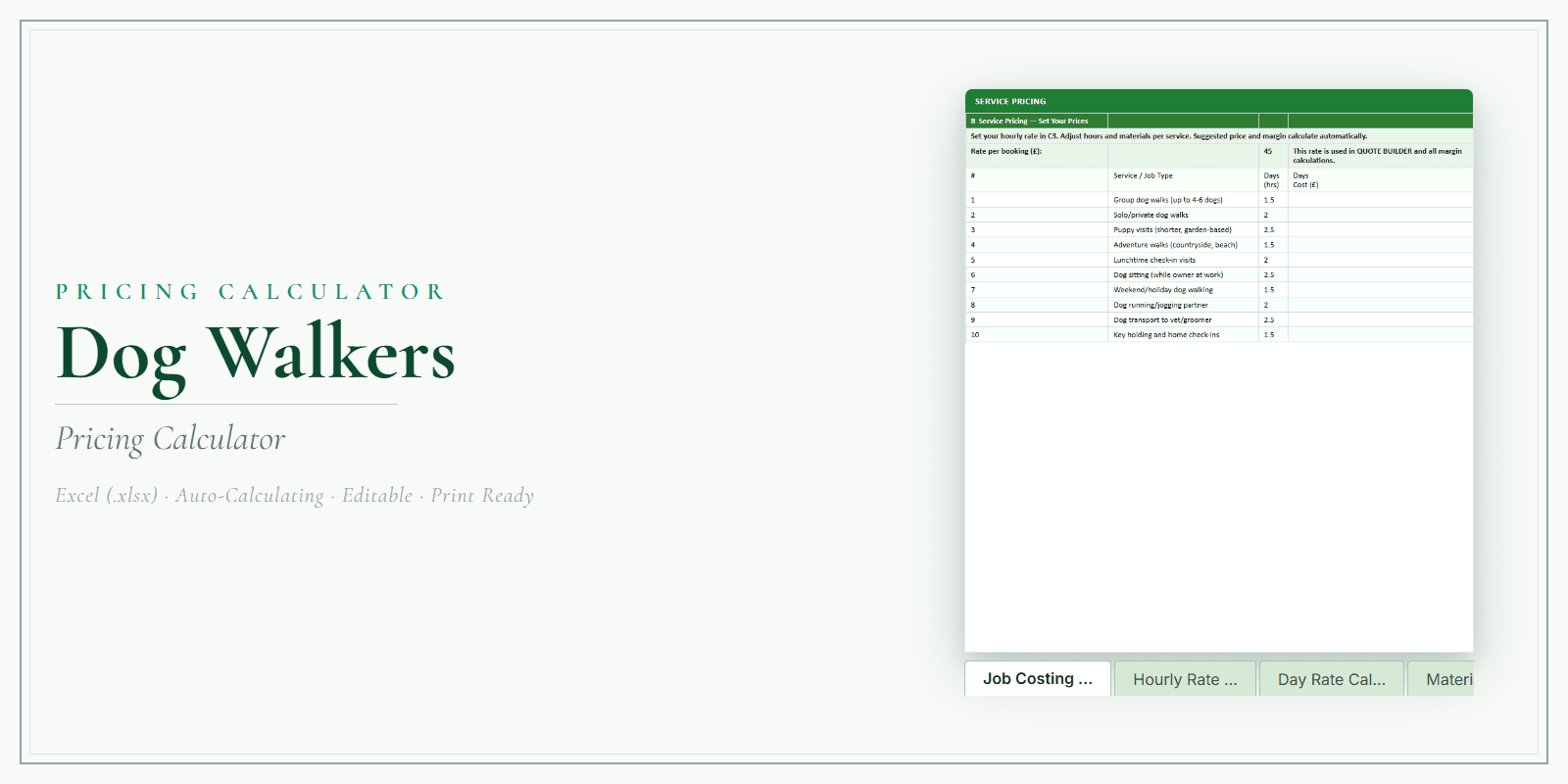 Pricing Calculator — Premium