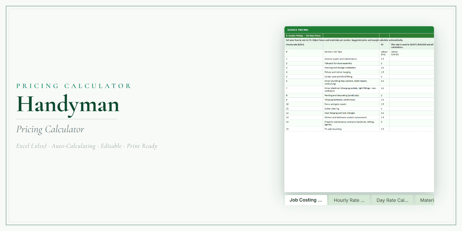 Pricing Calculator — Premium