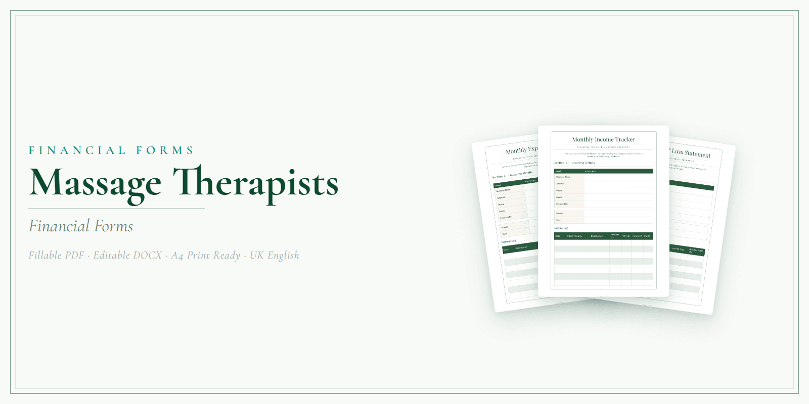 Financial Forms Bundle — Premium