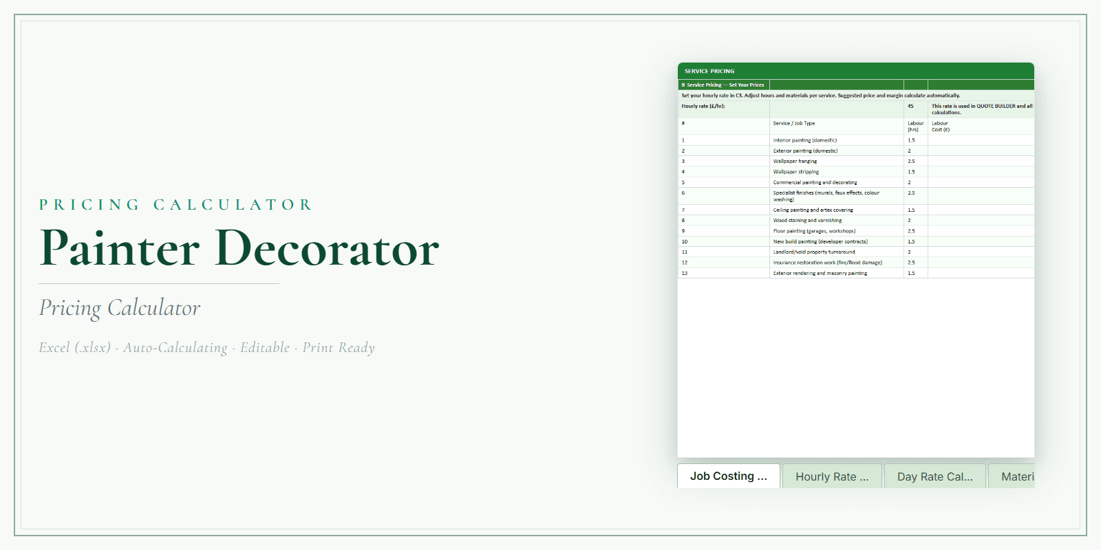 Pricing Calculator — Premium