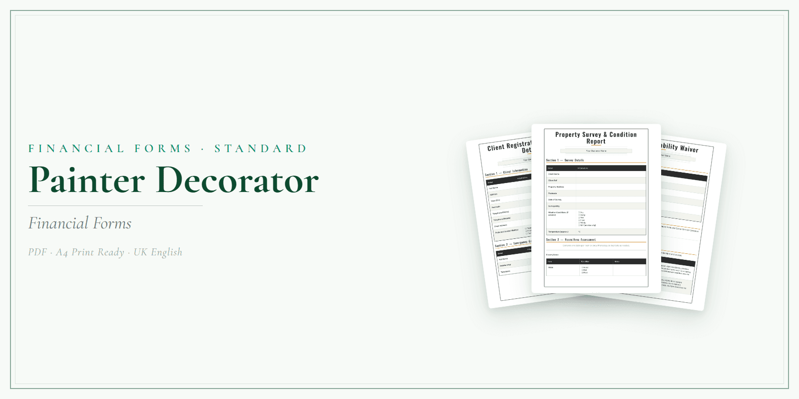 Financial Forms Bundle — Standard