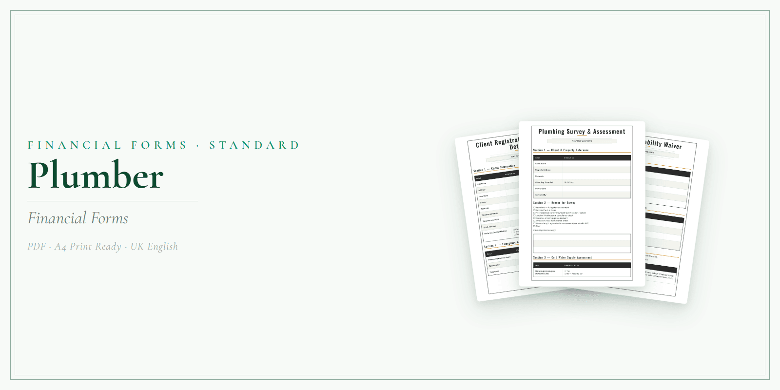 Financial Forms Bundle — Standard