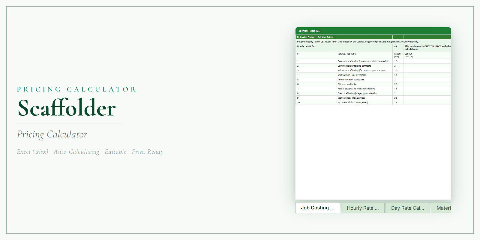 Pricing Calculator — Premium