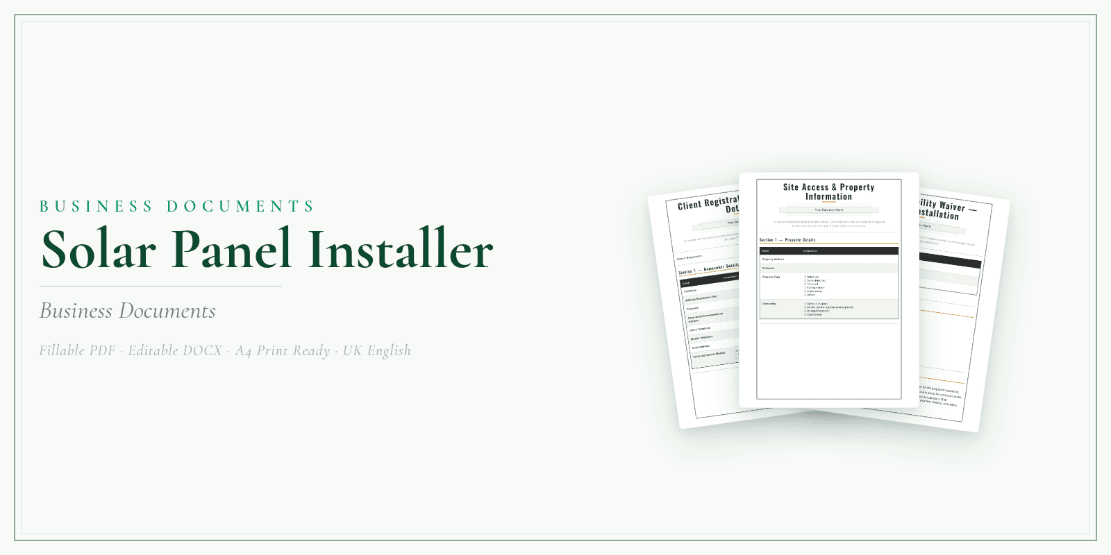 Business Documents — Premium