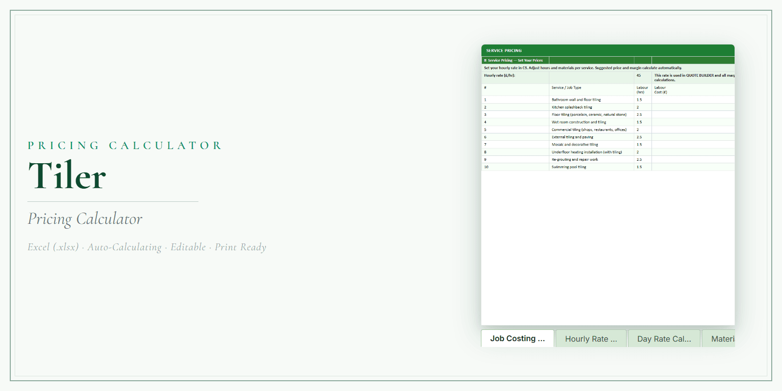 Pricing Calculator — Premium