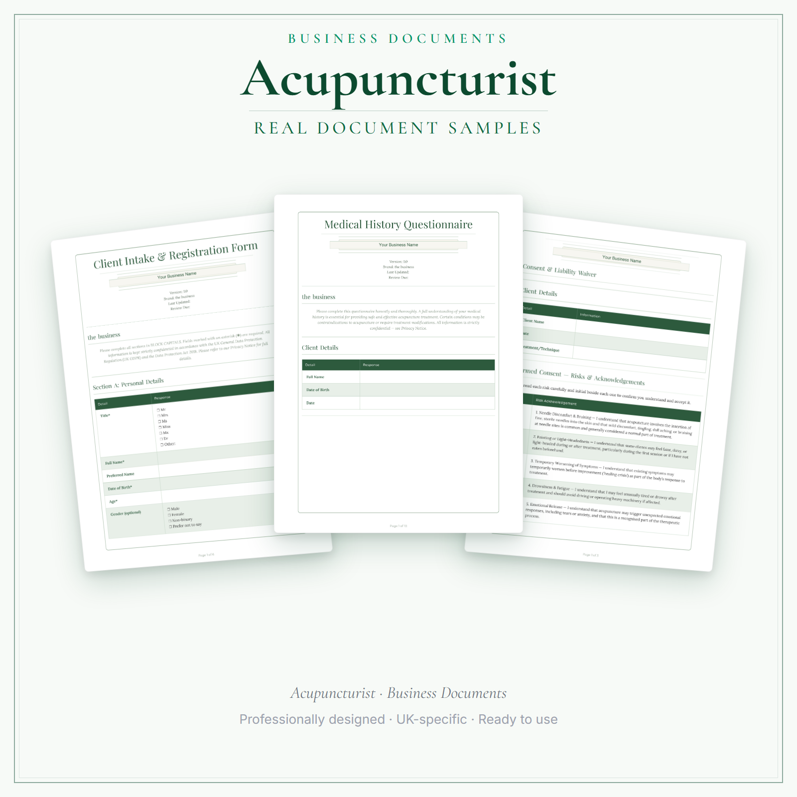 Image 7 for Acupuncture Business Plan Template